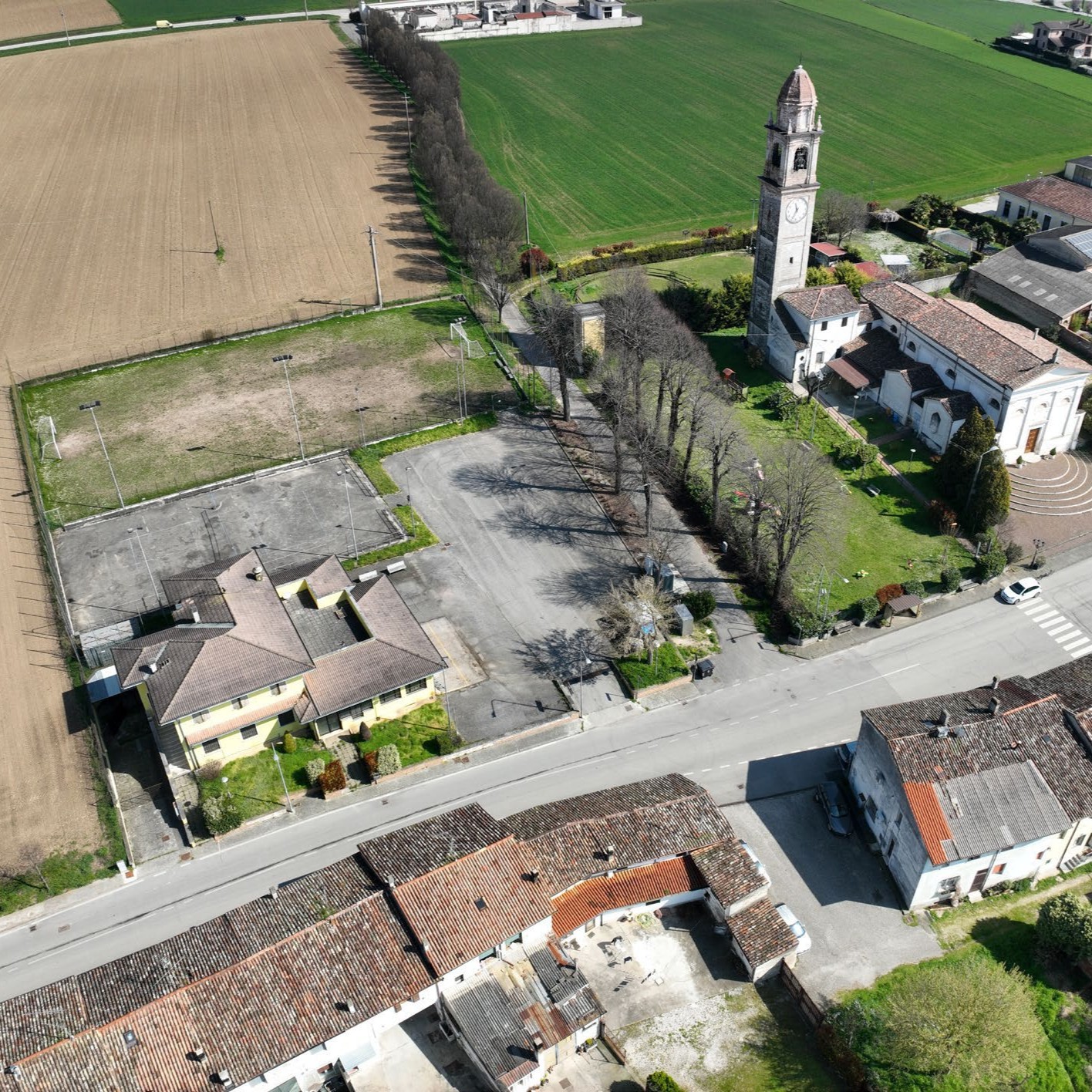 Cittadina di Mosio vista dall'alto